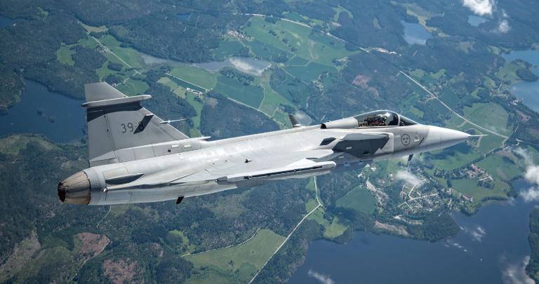 Saab Gripen-E in the skies